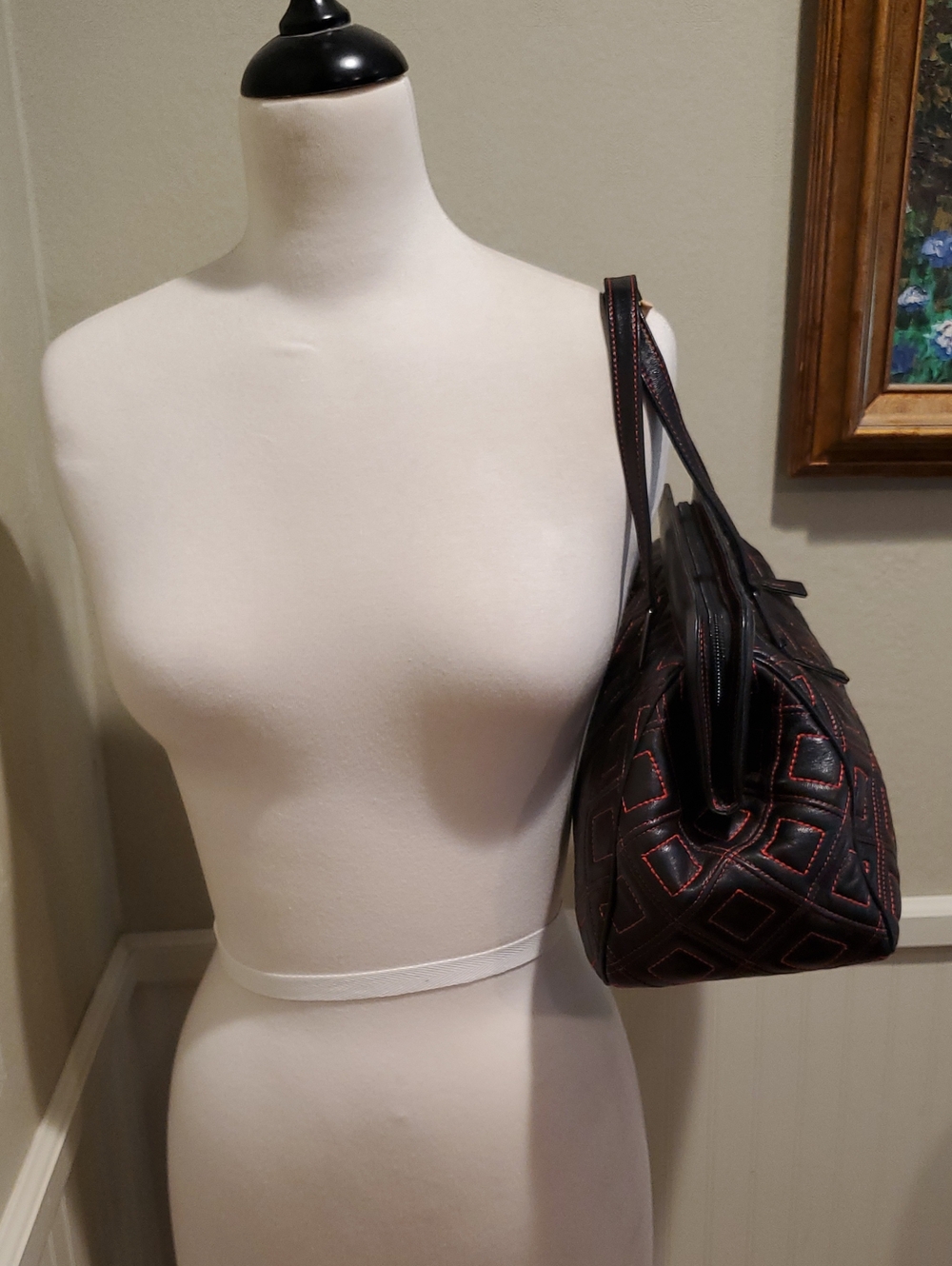 Like NEW Suarez Quilted Leather Handbag - Picture 7 of 15